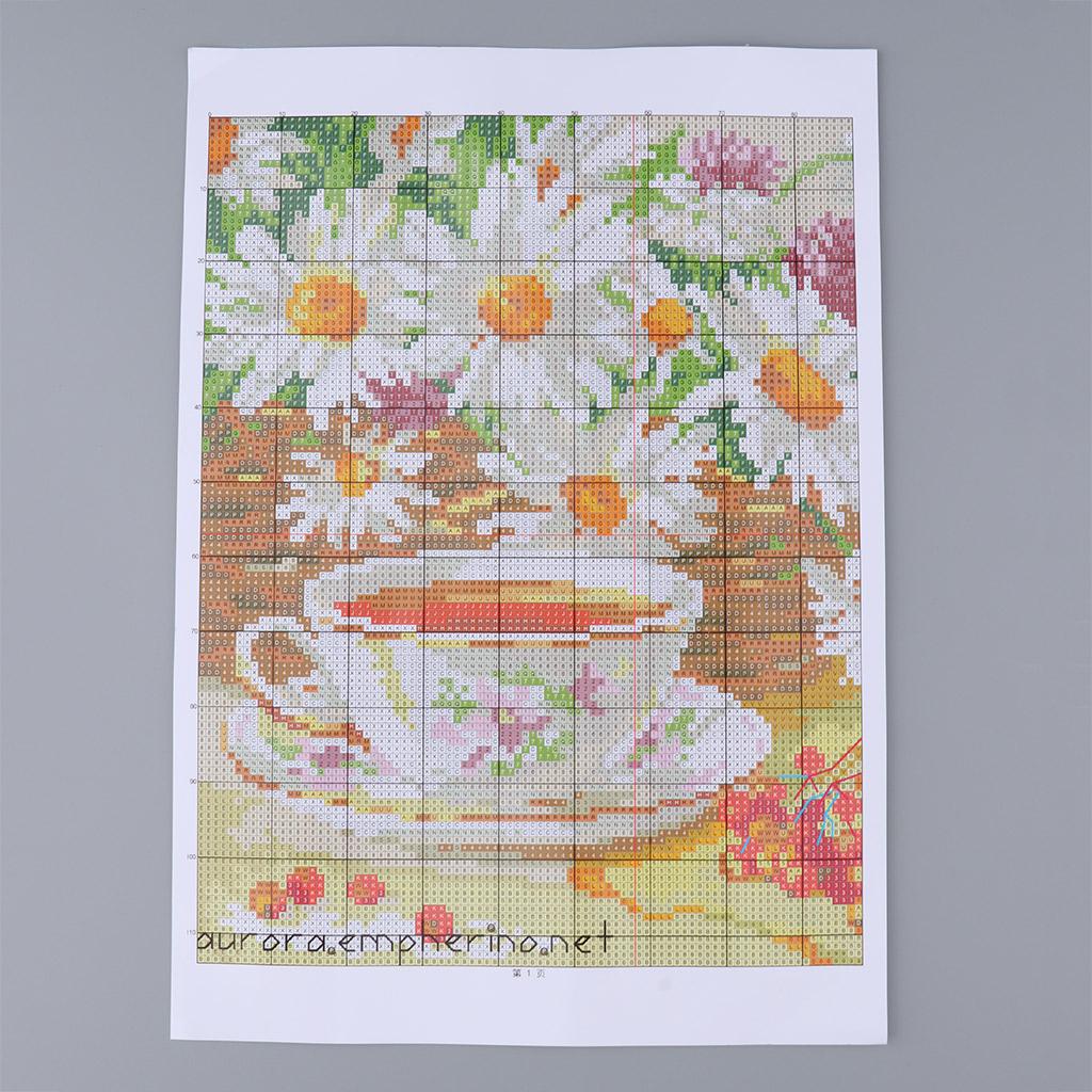 Chamomile Tea - Kit Completo de Ponto Cruz em