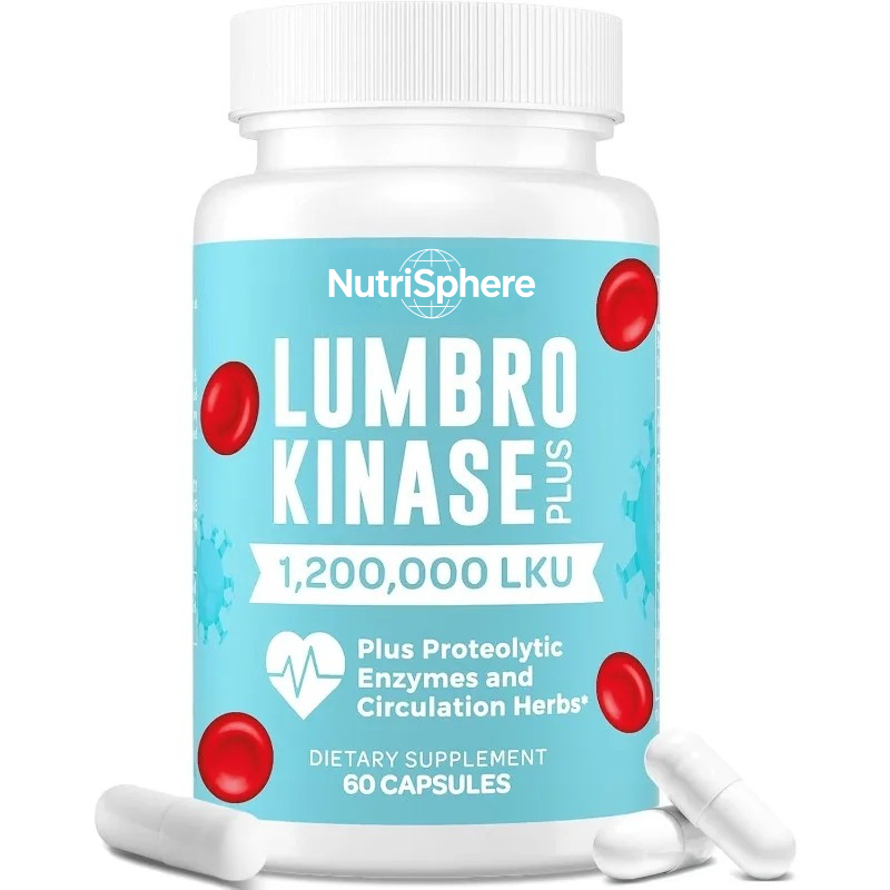 Herbal Supplement - Cápsulas de Suplemento Lumbrokinase, Contendo uma