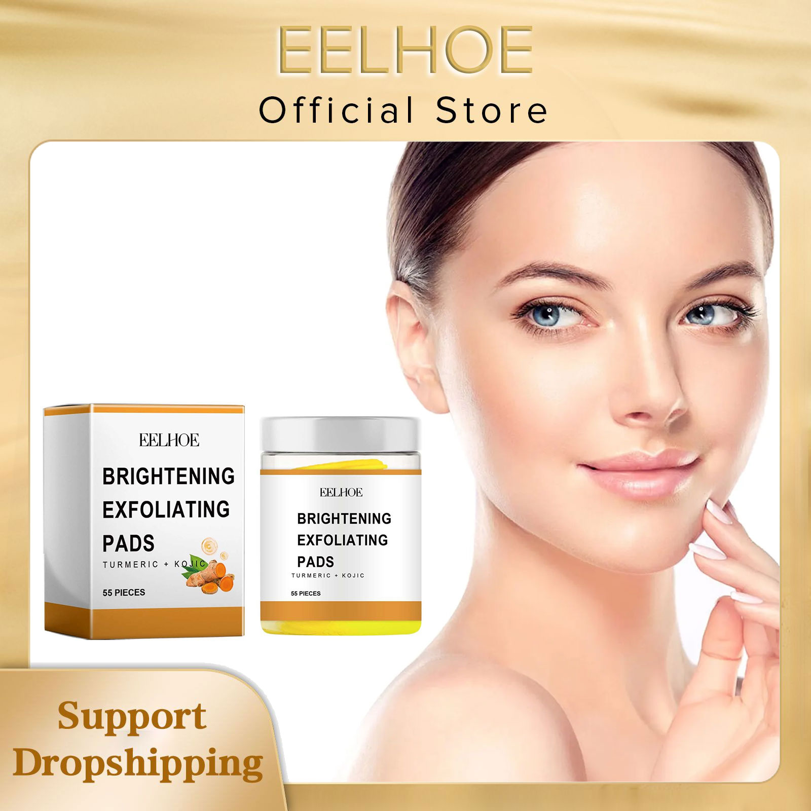 Turmeric - EELHOE-cúrcuma esfoliantes, controle de óleo facial,