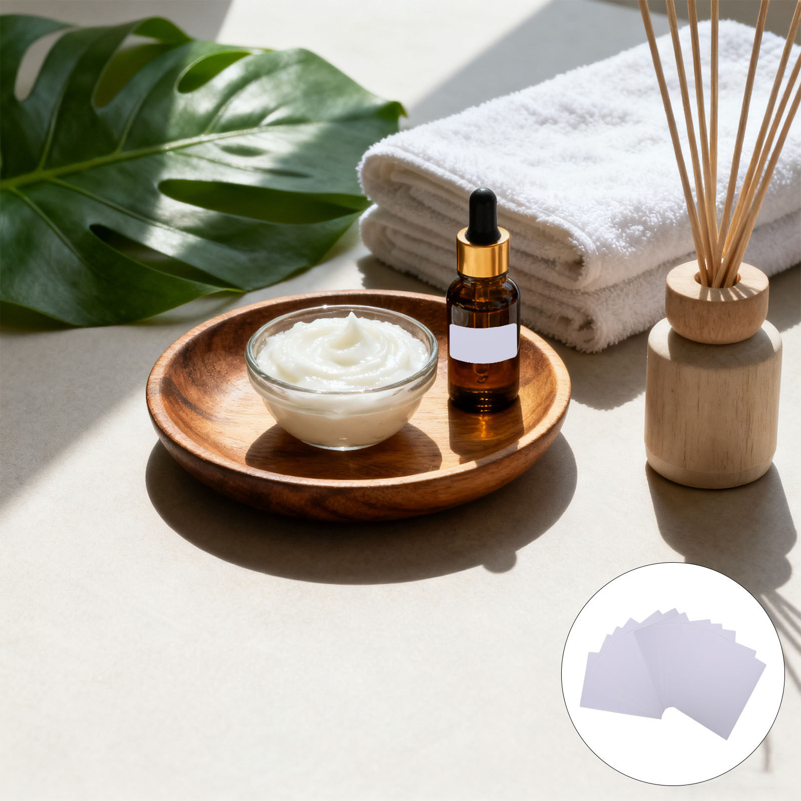 Essential Oils - 600 unidades de etiquetas adesivas retangulares,