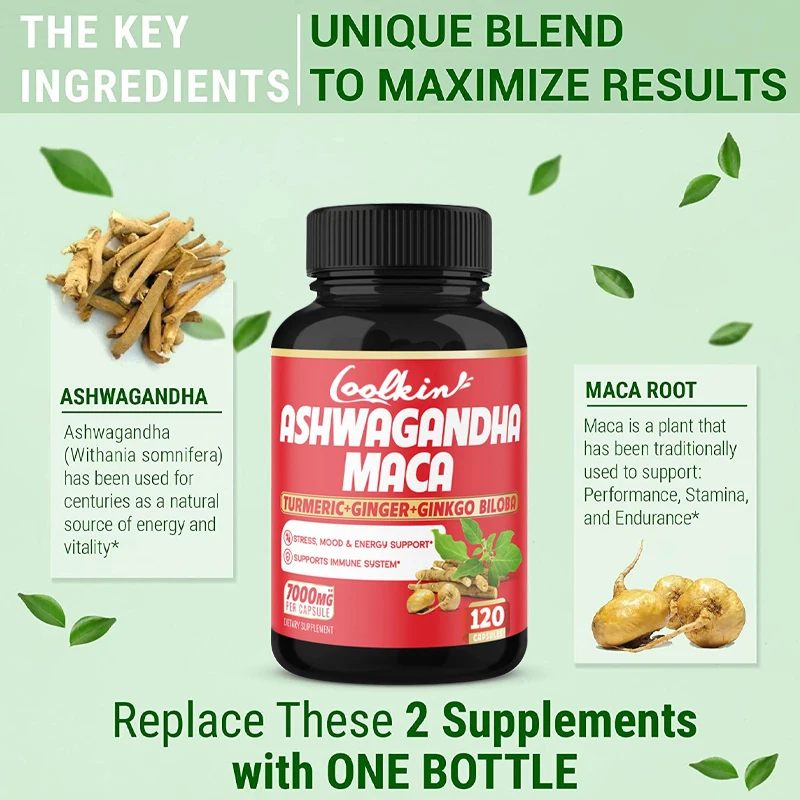 Cápsulas de Ashwagandha e Maca - Ginger Tea avaliação e preço