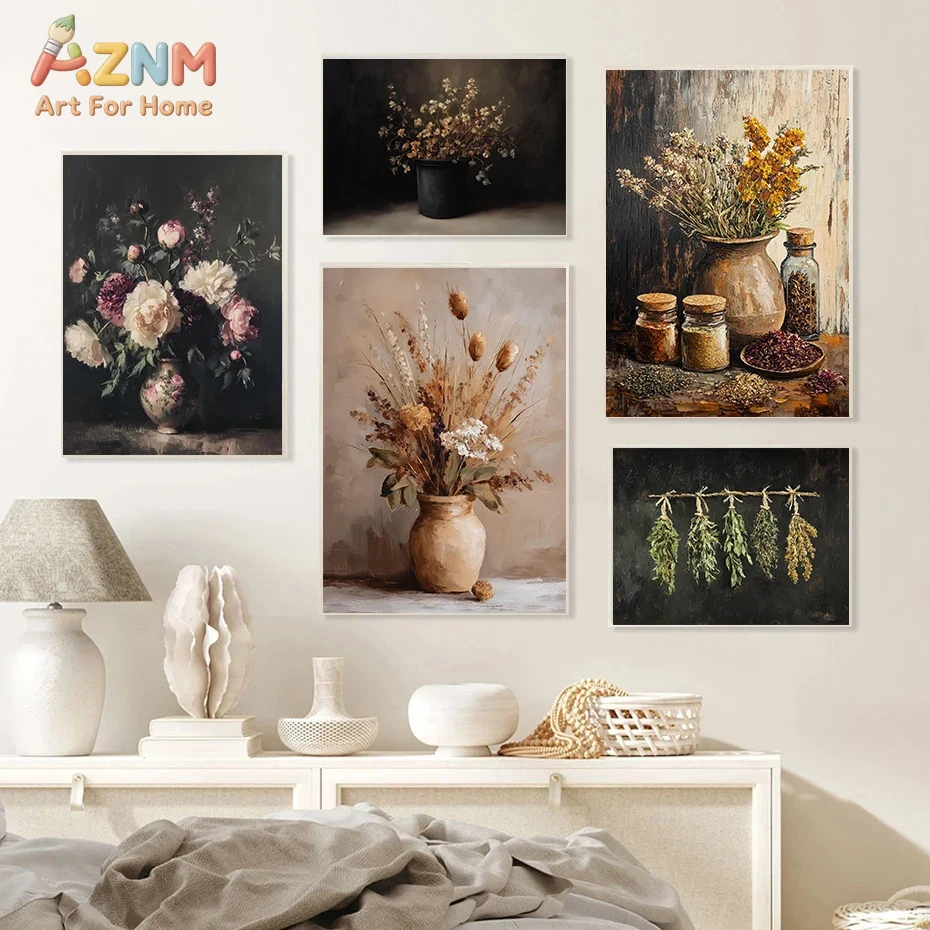 AZNM – Impressão em tela com f - Dried Herbs avaliação e preço